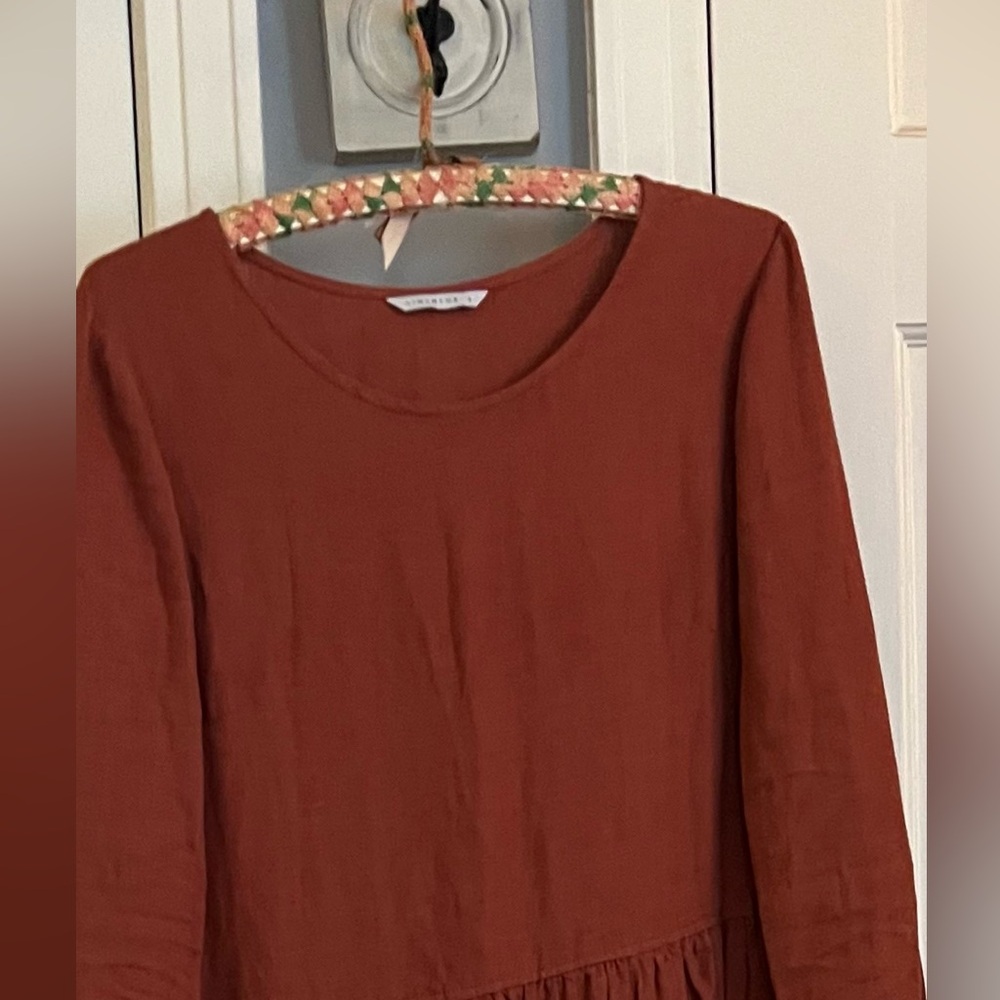 Linenfox Rust Dress